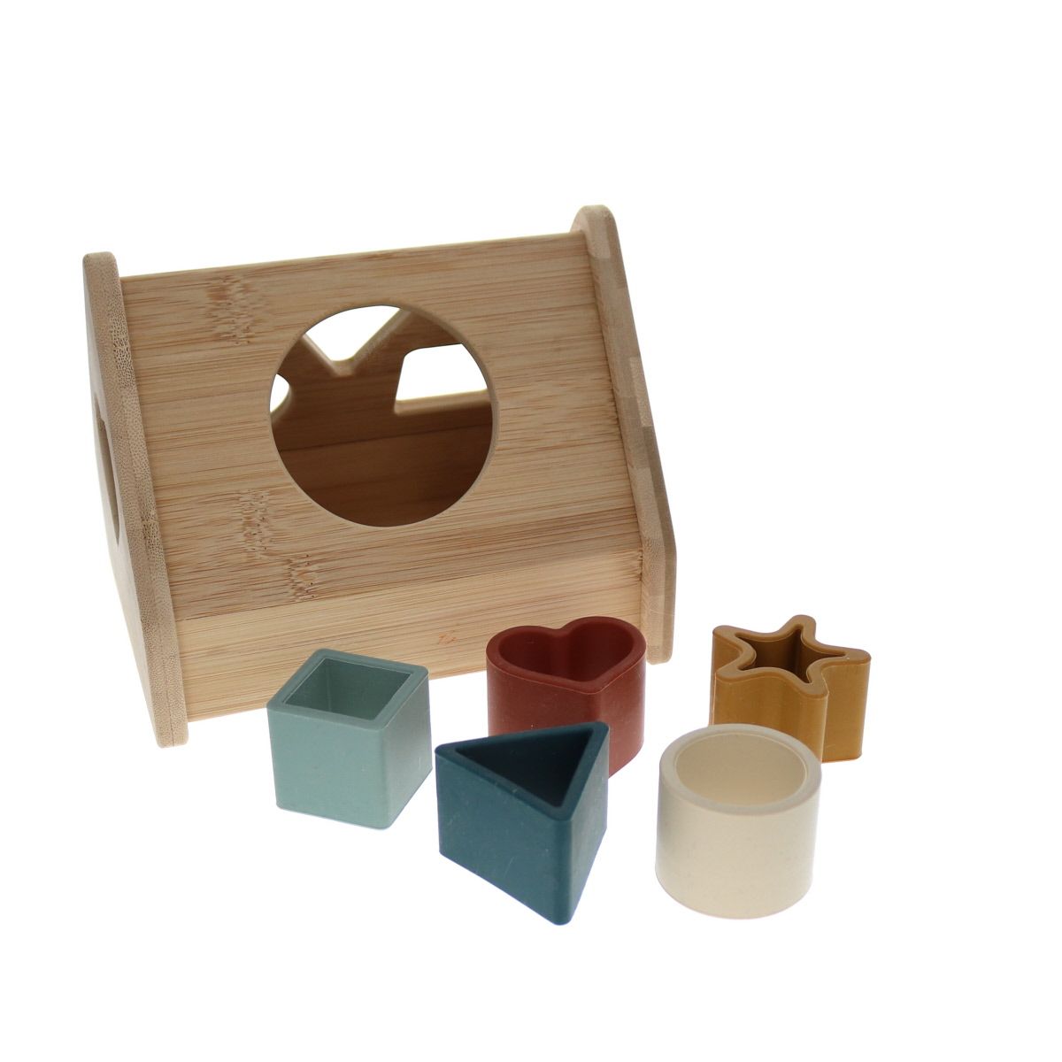 Maison à formes en bois et silicone Mercredi et Patati