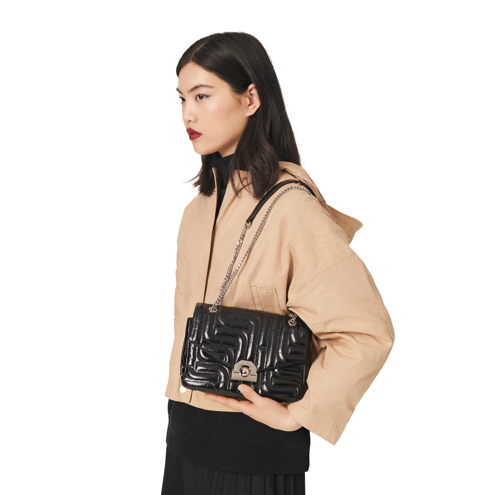 SAC RABAT M Midi-Minuit de Lancel-Noir