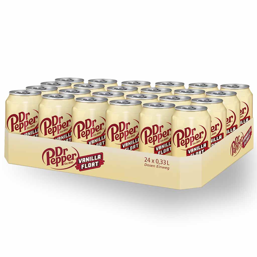 24x Dr Pepper Vanilla Float DOSE 0,33l MHD:14.9.25