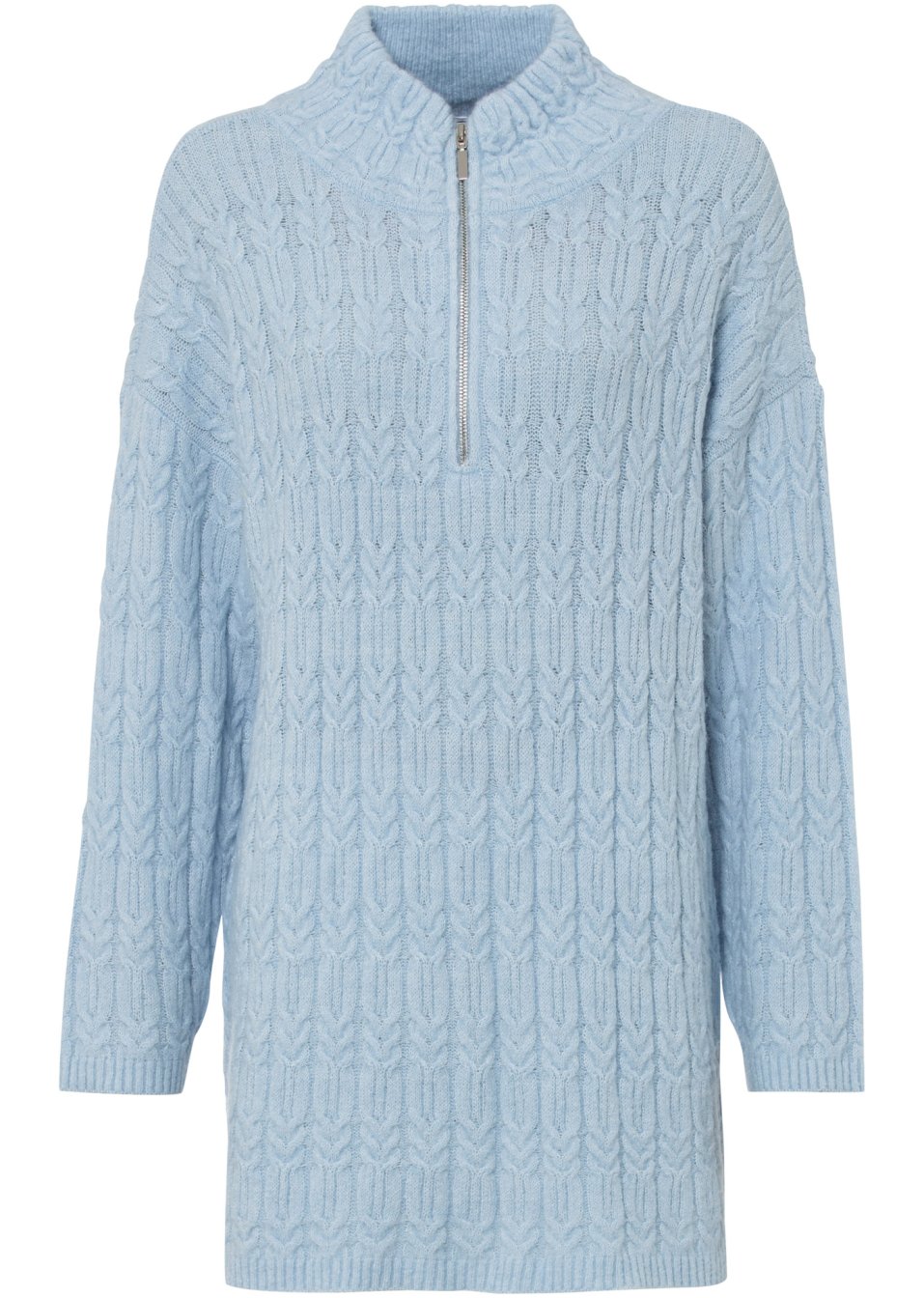 Pull long avec motif torsadé