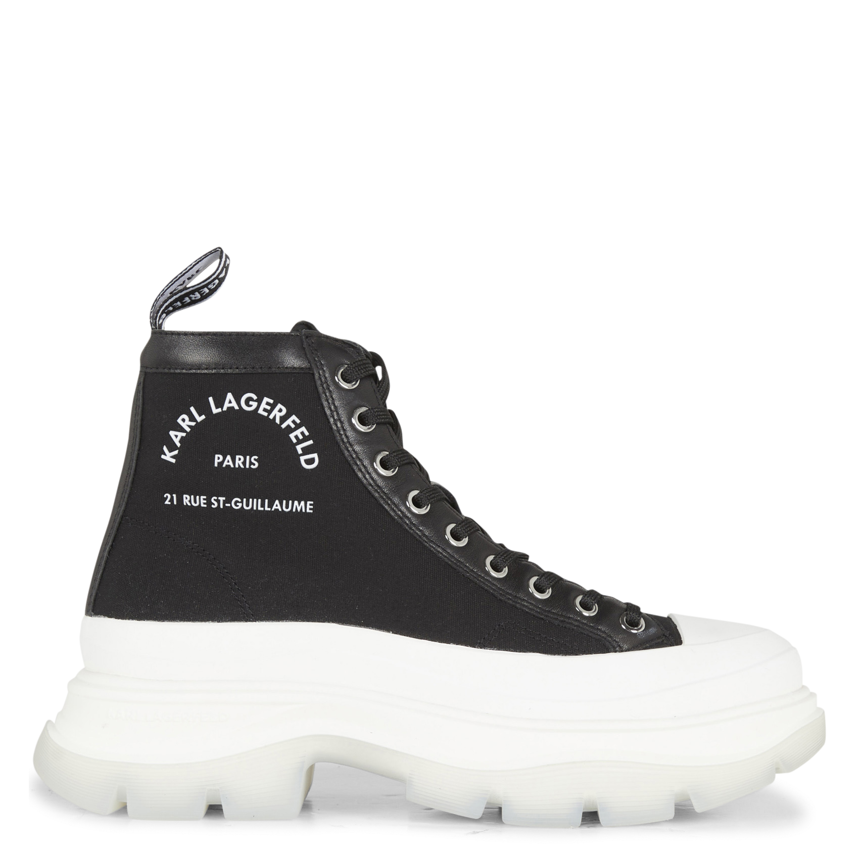 LUNA - Baskets montantes en toile| Noir
