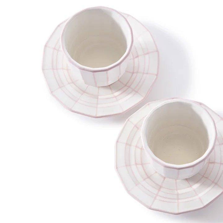 Pols Potten - Digi Espressotasse, hellrosa (2er-Set)