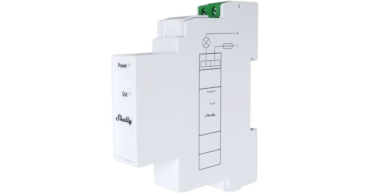 ShellyPro 3EM Switch Add-on schakelaar  (Wit)