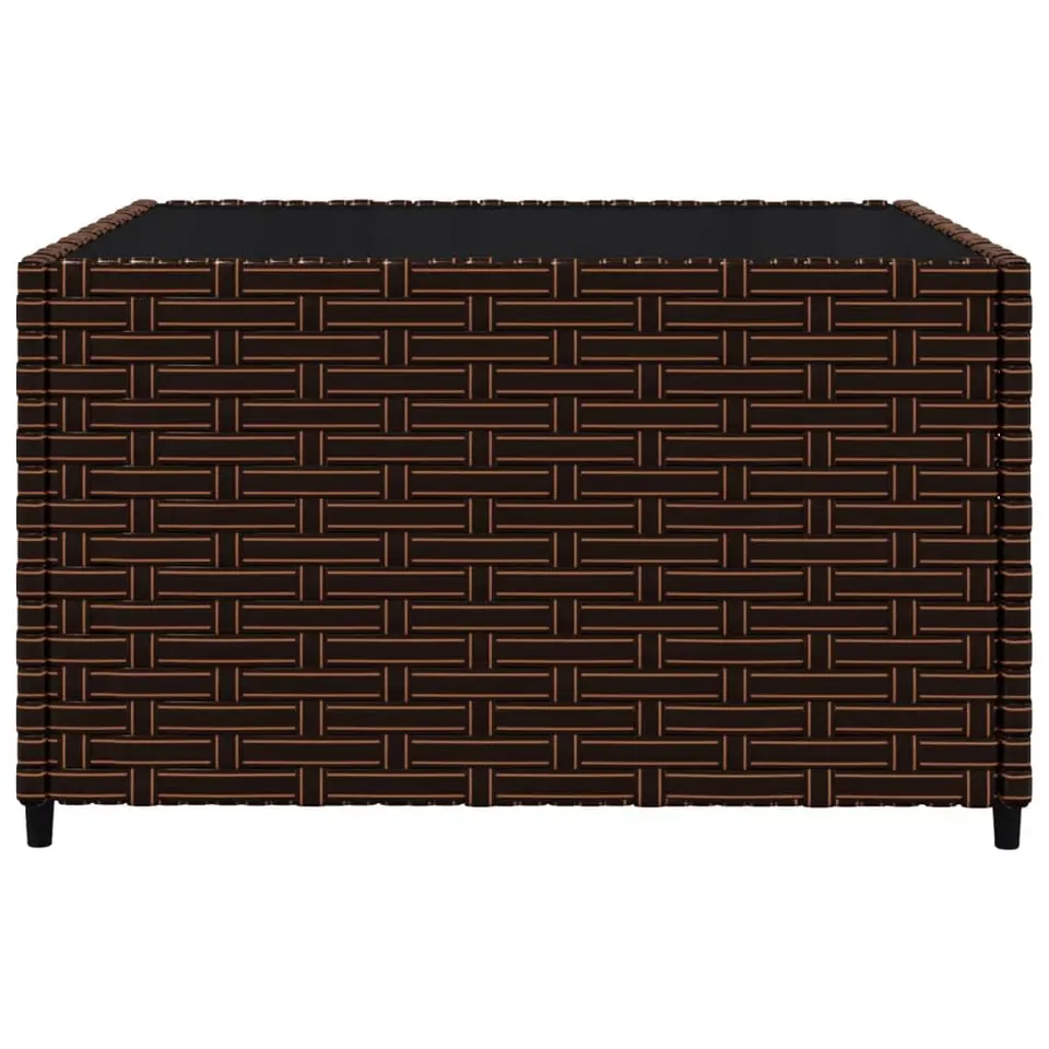 vidaXL - Loungeset - Bruin - Poly rattan - 3 stuks - Met kussens