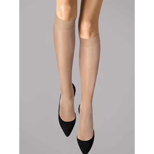 Wolford Satin Touch 20 3-pak Knæhøje Strømper, Cosmetic, M