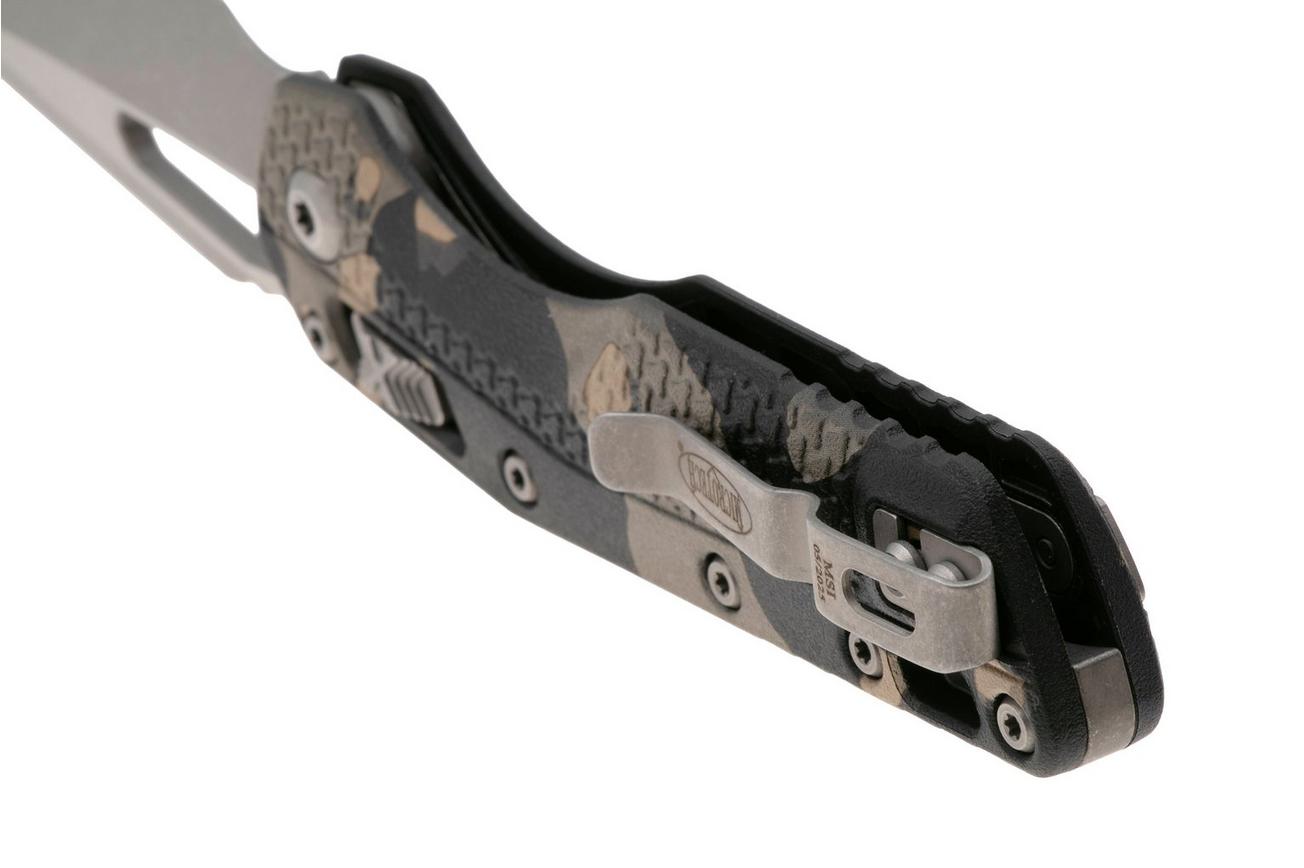 Microtech MSI Standard Issue 210T-10APPMTC, Apocalyptic Stonewashed M390MK, Tactical Camo Tri-Grip Polymer zakmes