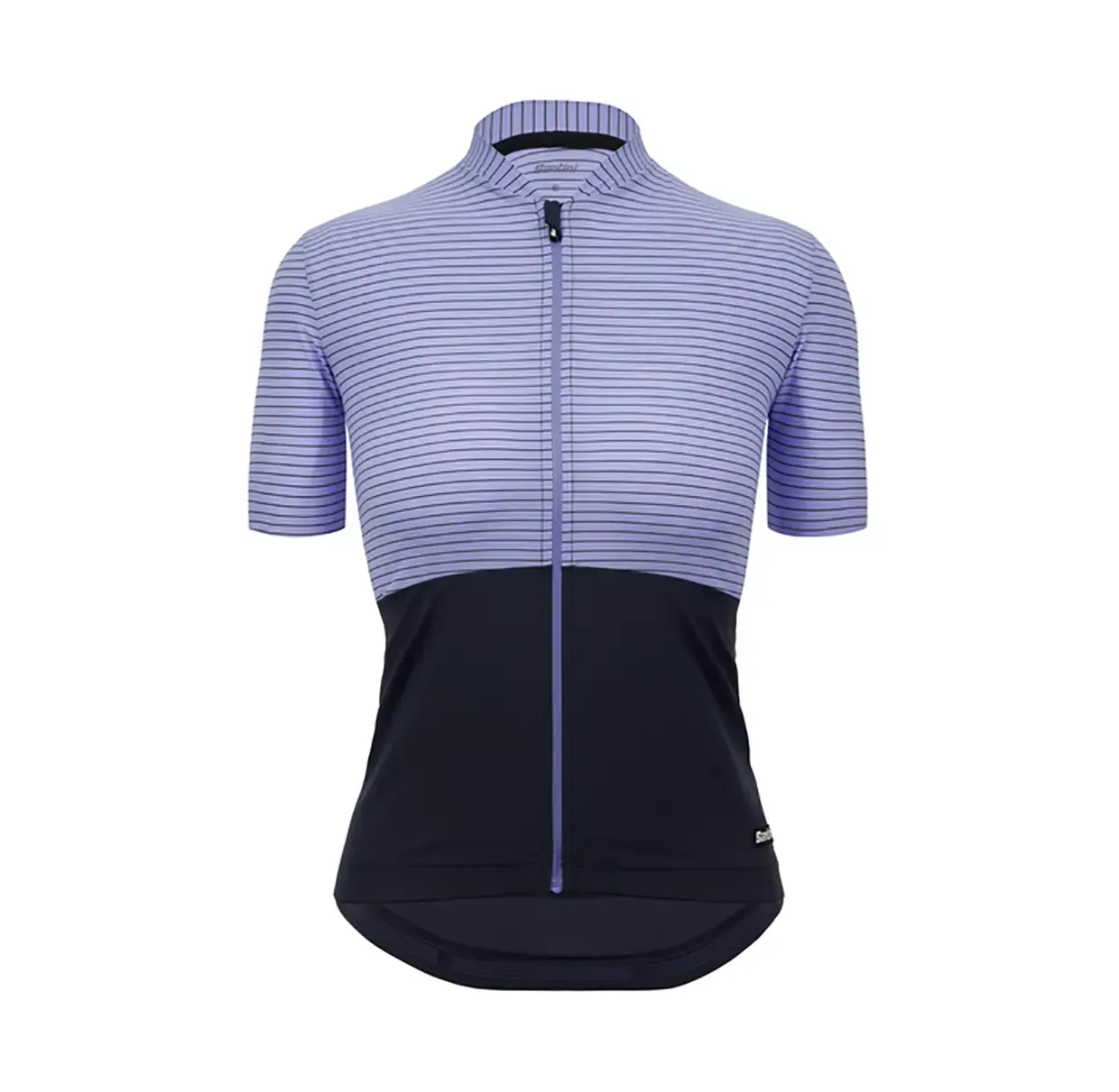 Santini Colore Riga Fietsshirt Korte Mouwen Paars/Donkerpaars Dames