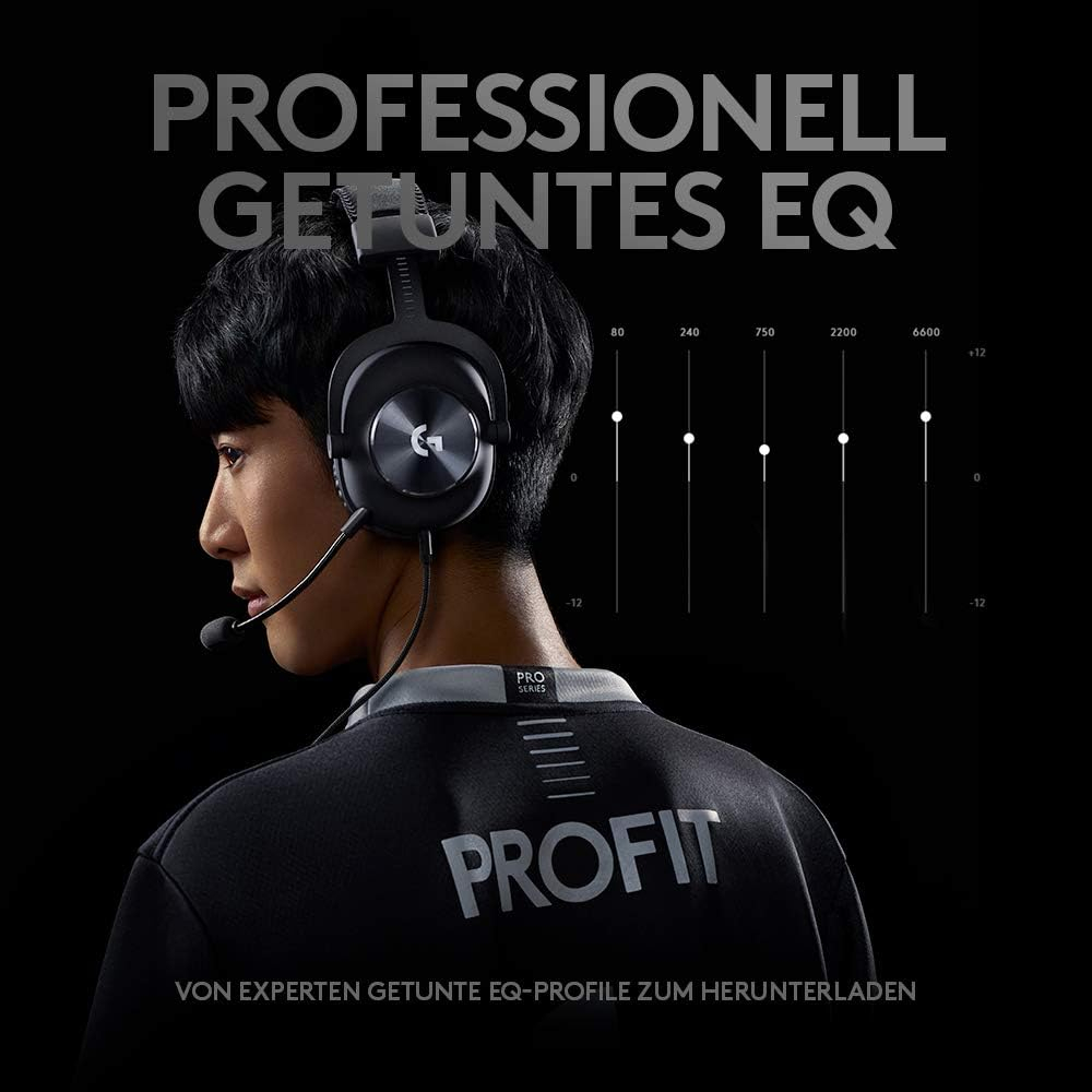 G Pro X On-Ear Kopfhörer Gaming Headset mit USB A Anschluss (981-000818) - Schwarz