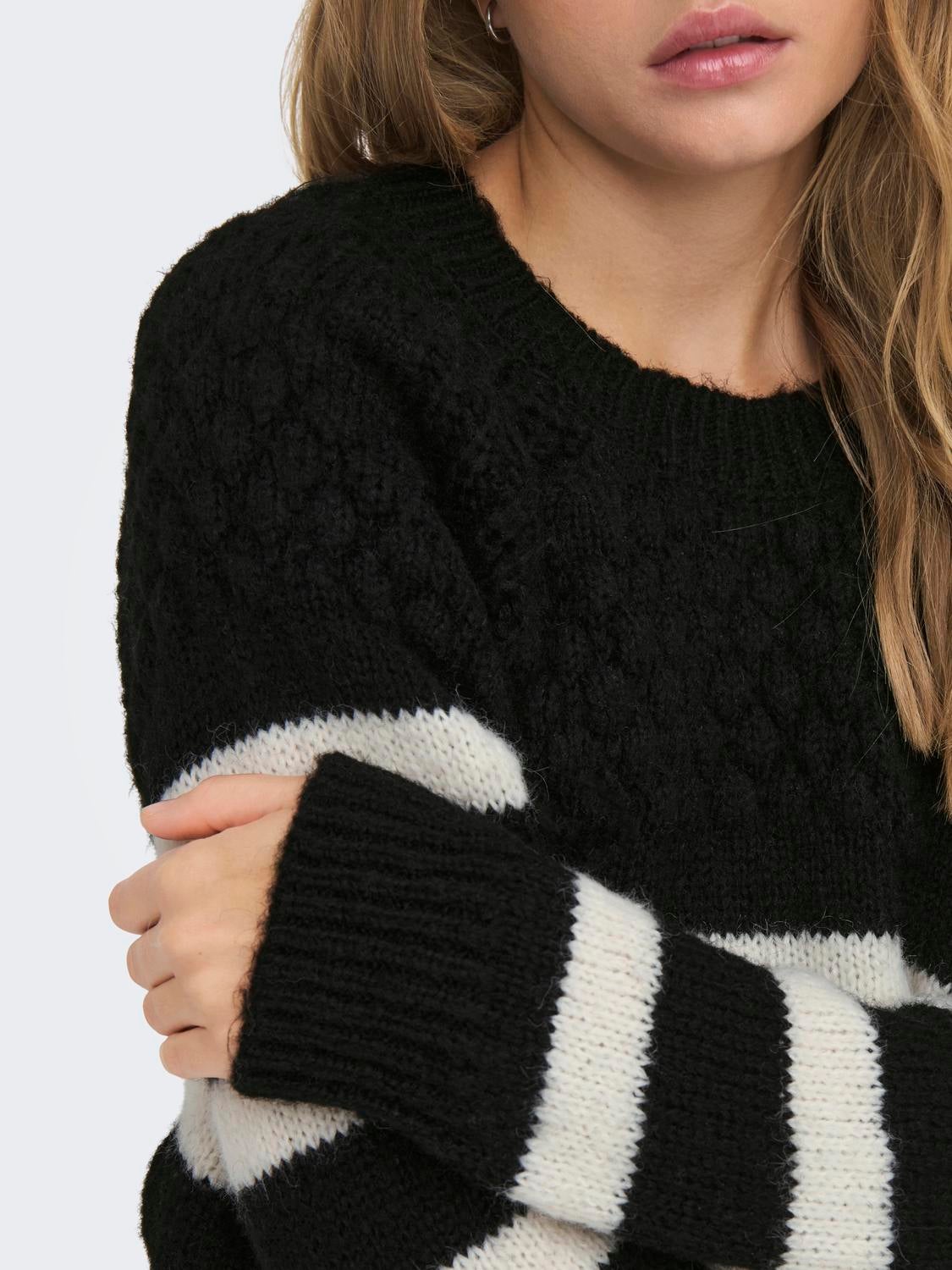 ONLBILLIE Strickpullover Black