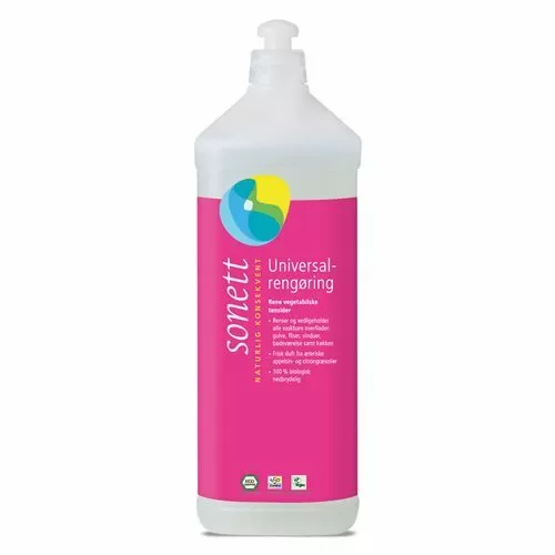 Sonett Universalrengøring Citrongræs & Appelsin - 1 liter