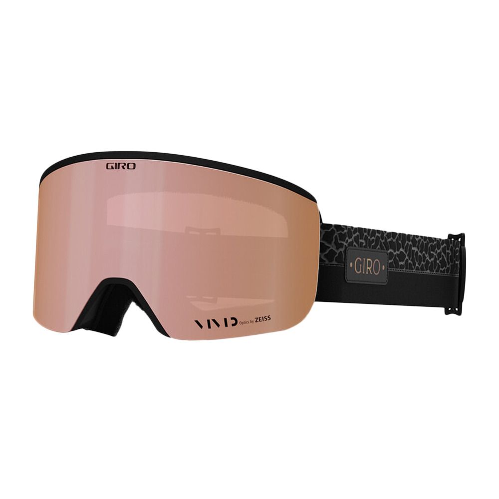 Giro ELLA - Masque ski + écran supplémentaire vivid infrared Femme black craze/vivid rose gold