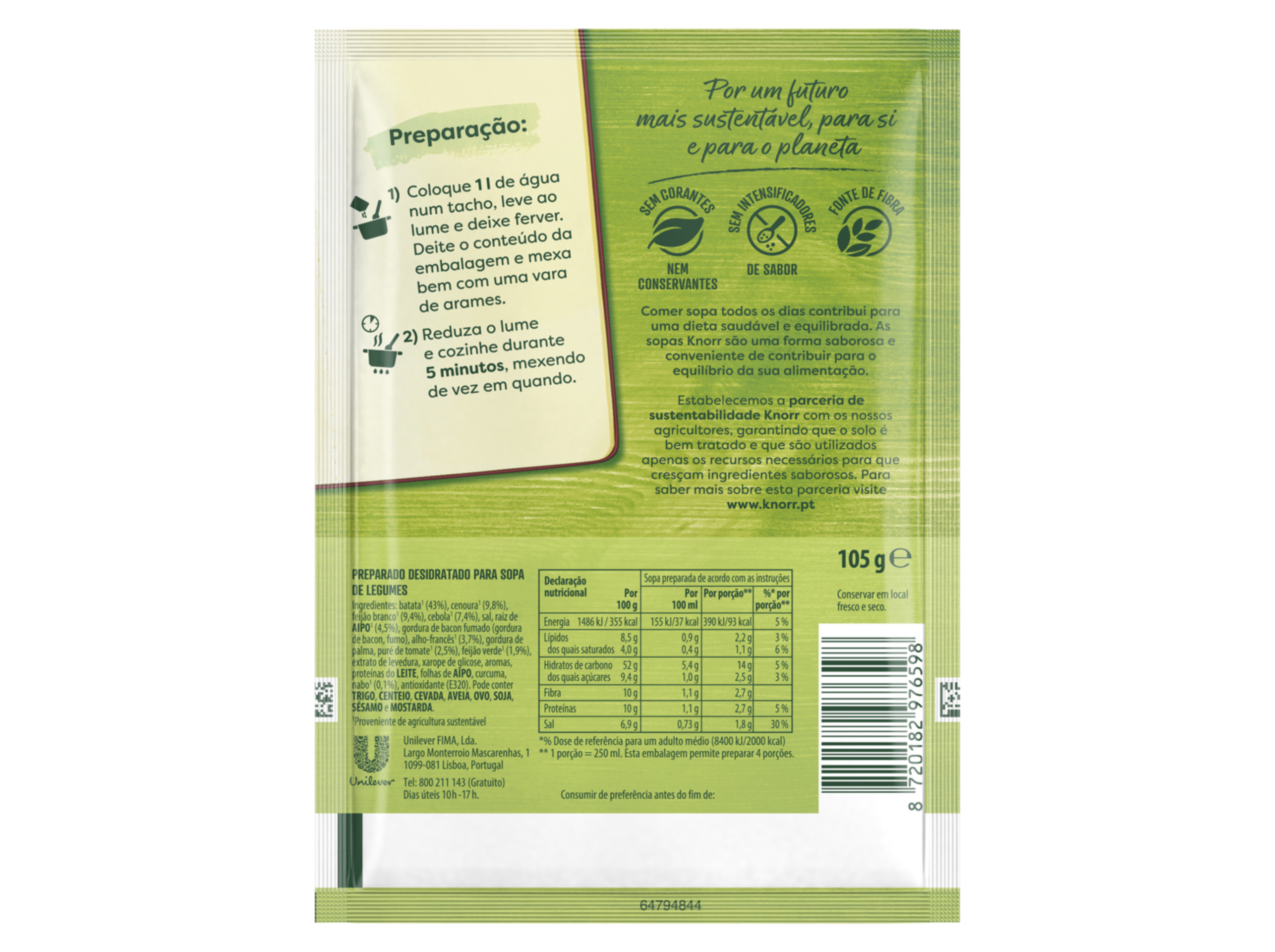 SOPA DE LEGUMES KNORR 105GR