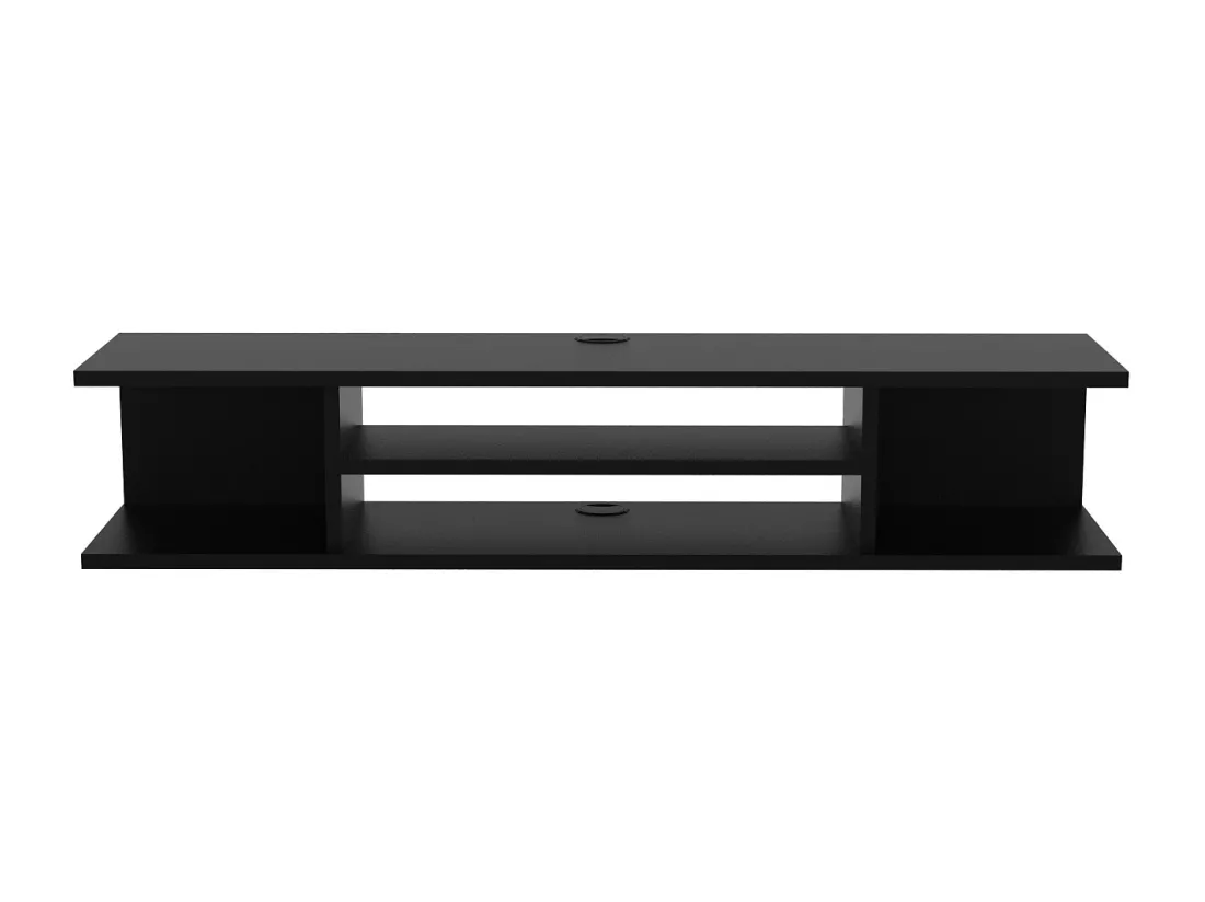 Meuble TV mural de 120 cm Pivot (Noir)