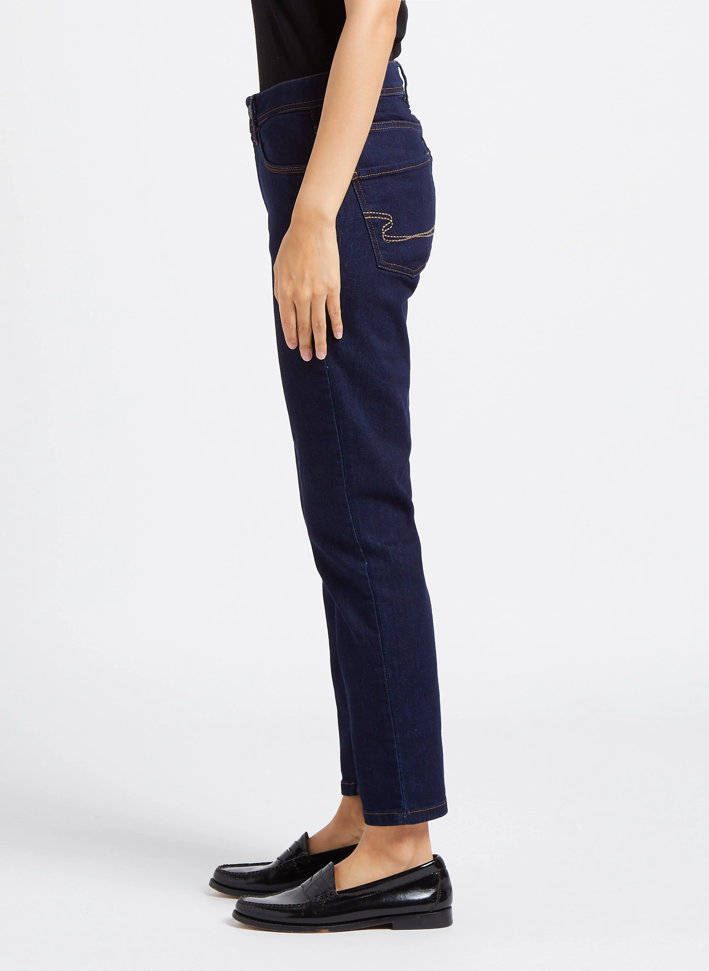BEN - Jean slim taille haute | Bleu