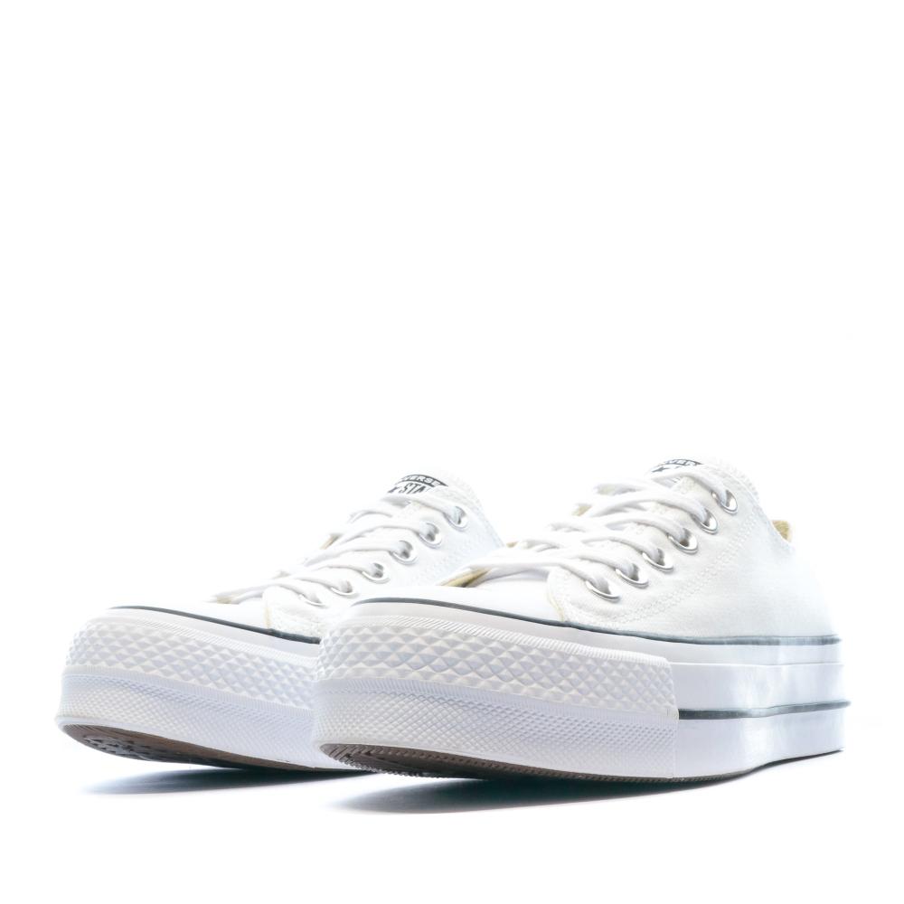 Converse Baskets compensées blanches femme Converse All Star