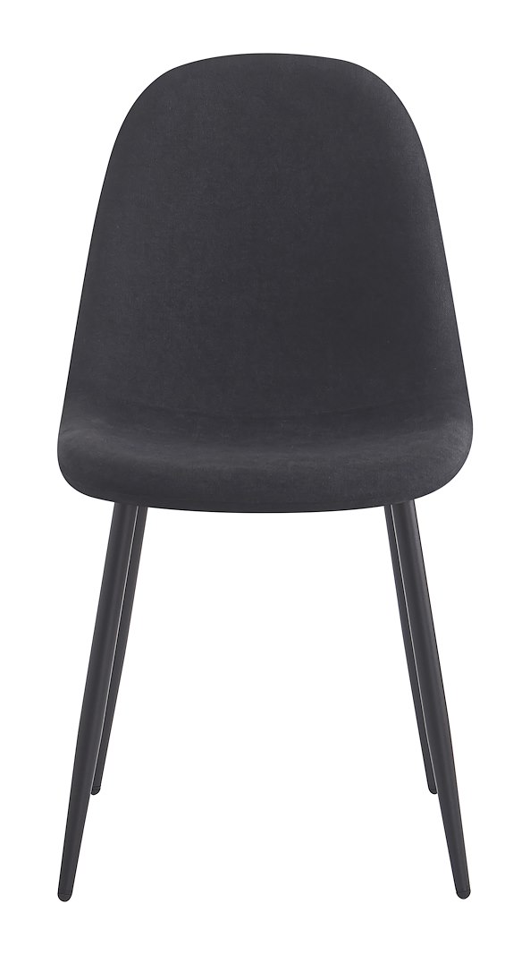 Venus spisestol Tekstil Lino 19 Black med sortlakkert matell