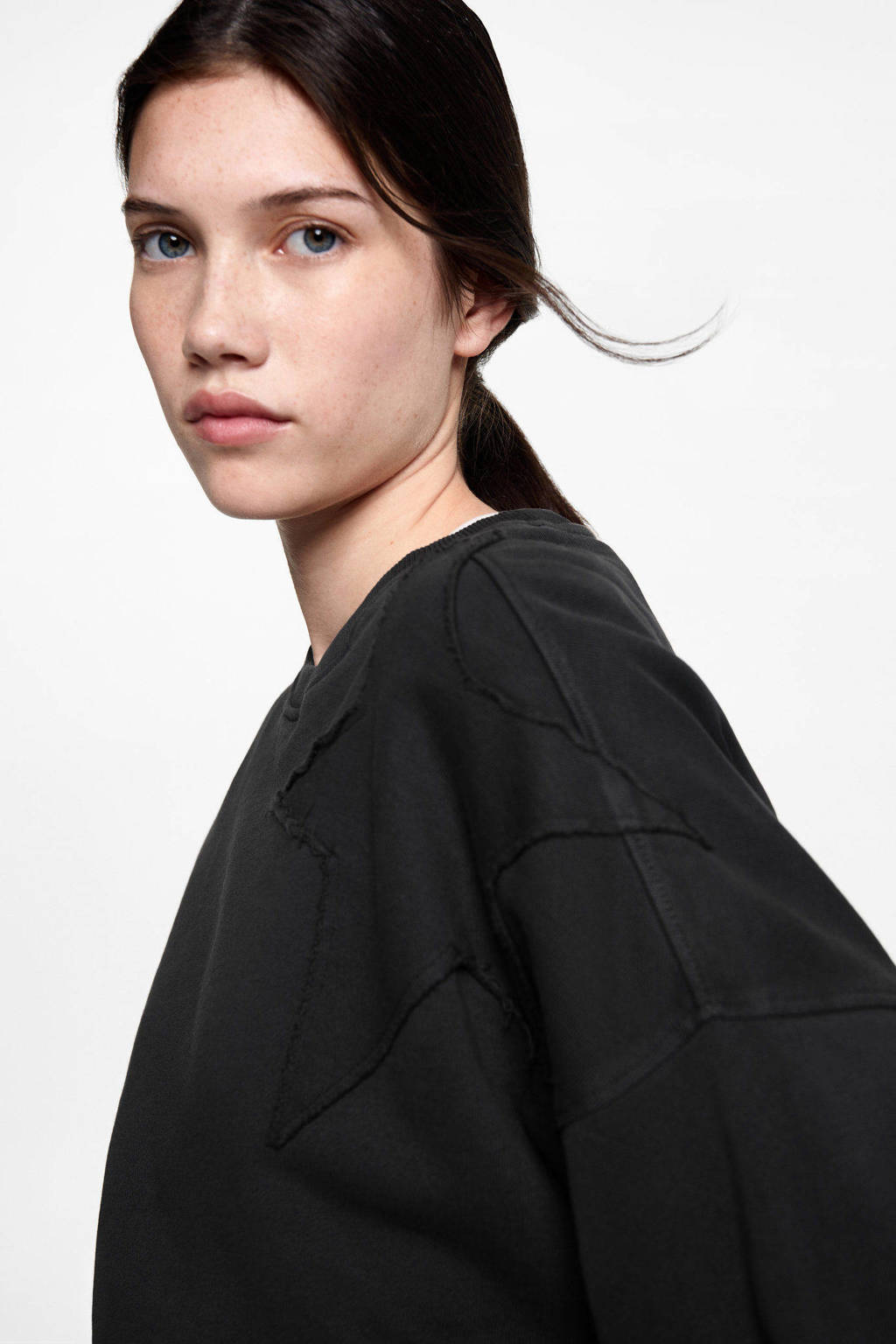 MANGO TEEN sweater met sterren antraciet