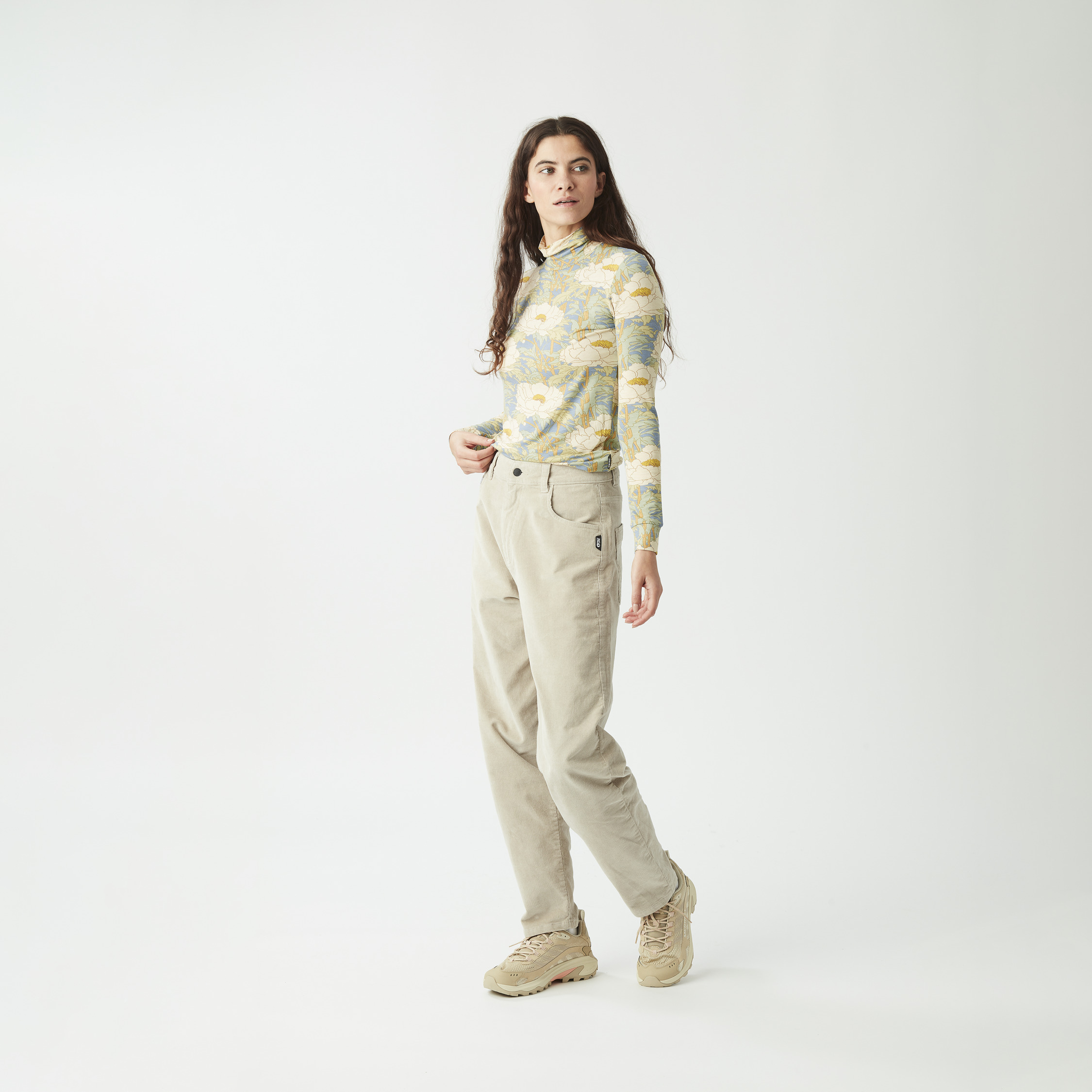 Skimy Printed Col Tee