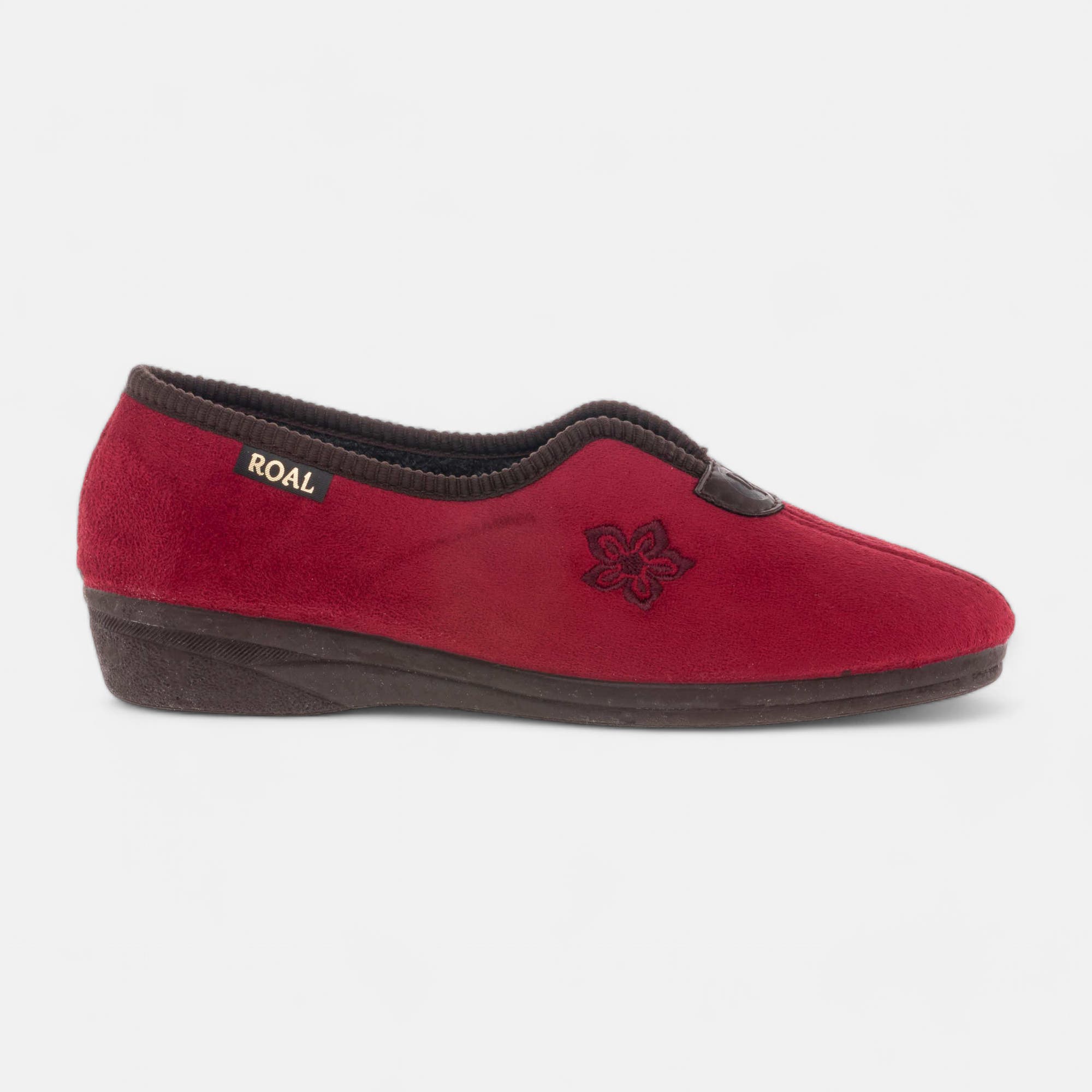 Pantoufles pieds sensibles Femme rouge