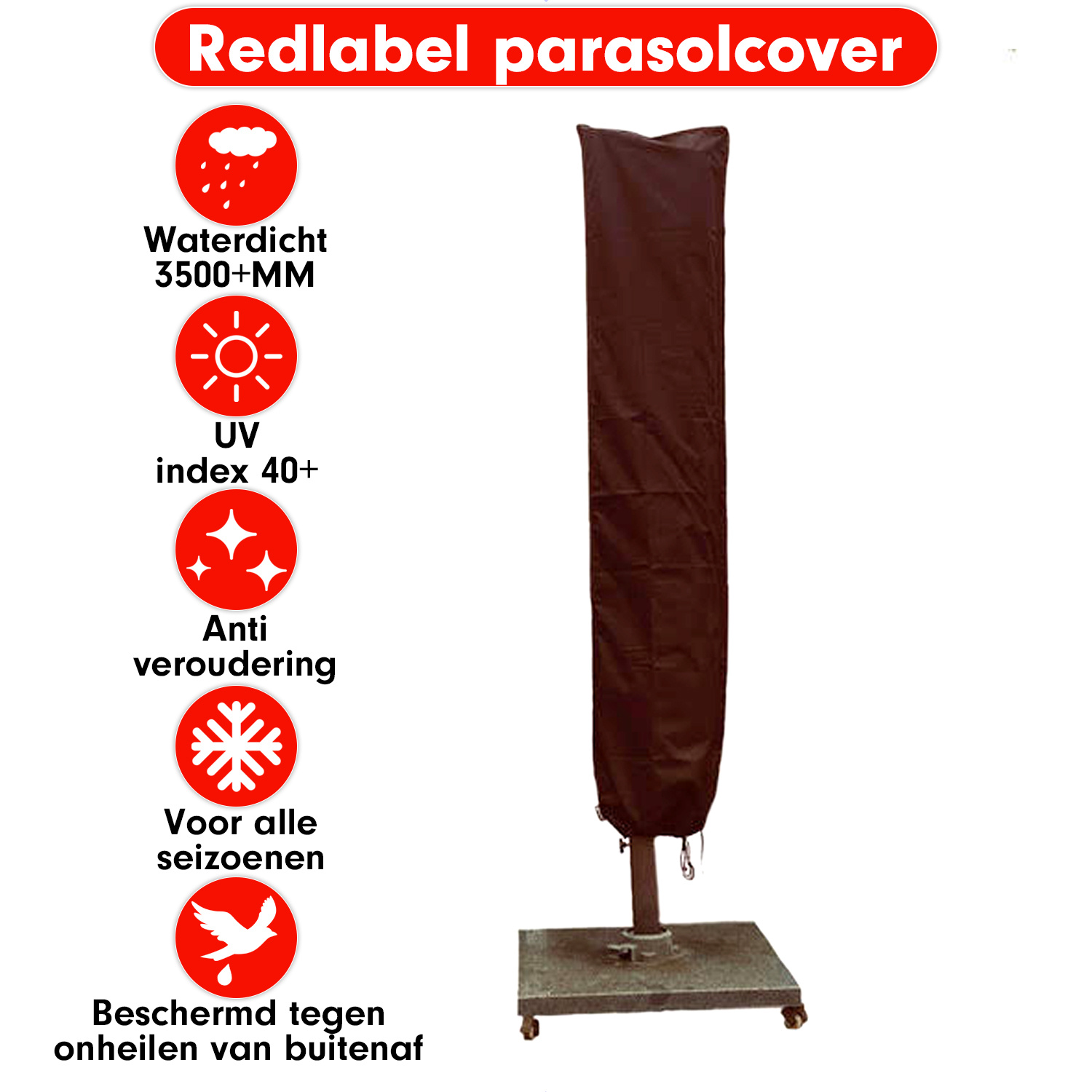 CUHOC Red Label 210 x 45 cm parasolhoes