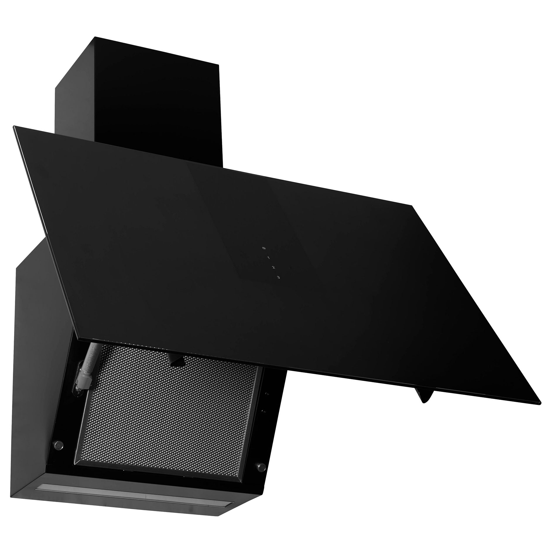 AMICA Kopffreihaube KHF 666 600 S - schwarz matt - Glasschirm - A+