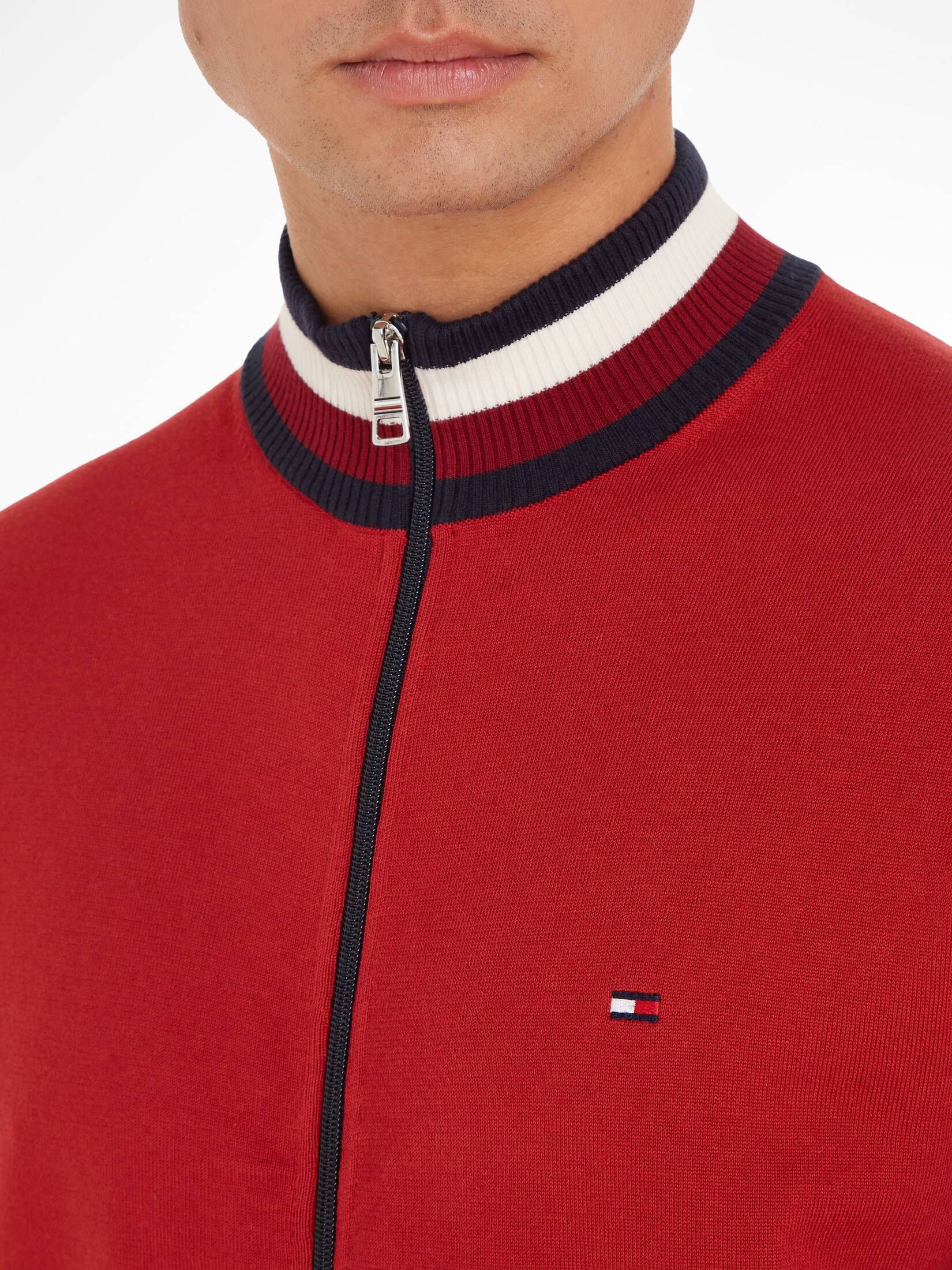 Tommy Hilfiger| Herren Strickjacke GLOBAL STRIPE
