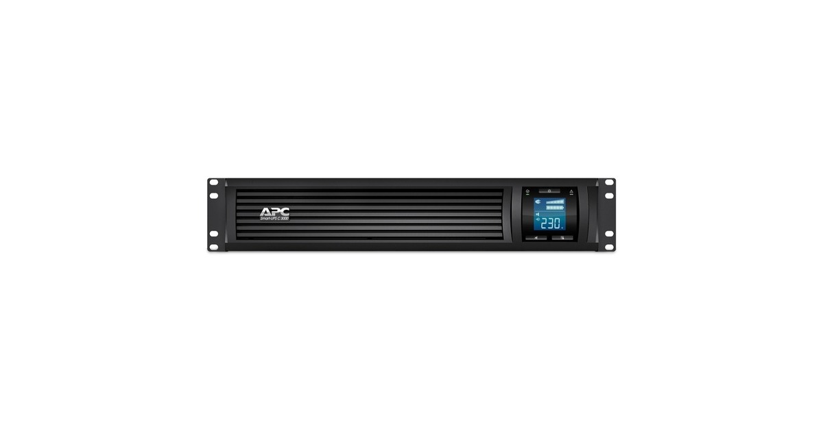 APCSmart-UPS SMC3000RMI2U Noodstroomvoeding ups  (Zwart, 8x C13, 1x C19, Rack Mountable, USB, 3000VA)