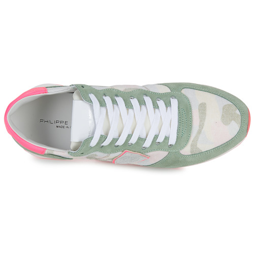 Philippe Model - TRPX LOW WOMAN Verde / Rosa / Fluo