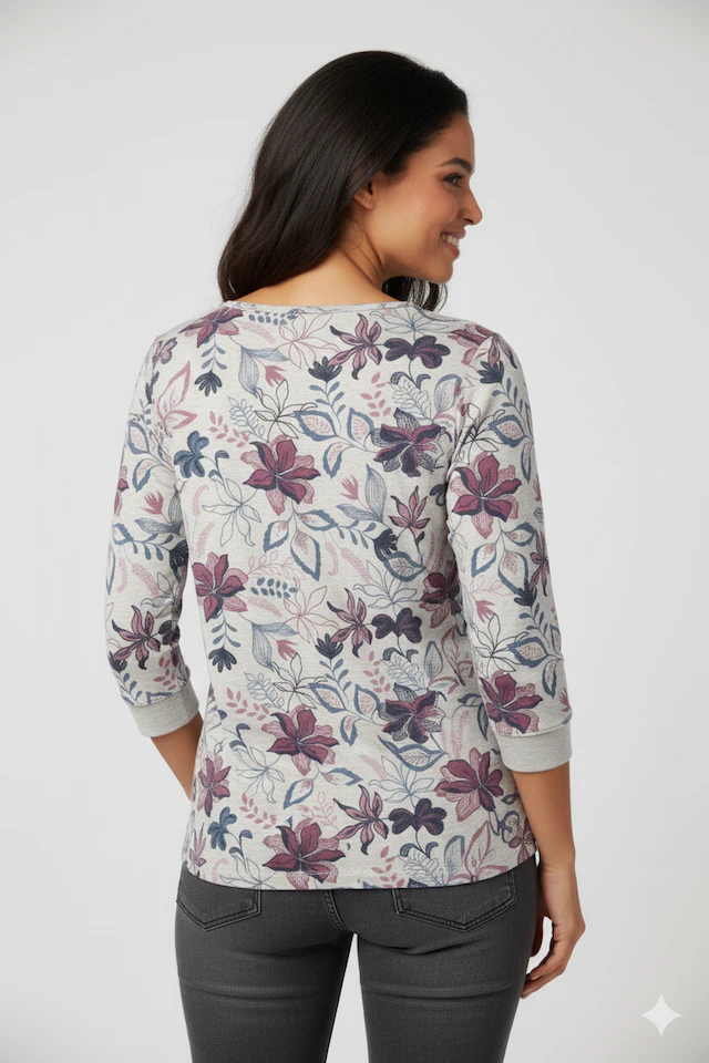Ragwear 3/4-Arm-Shirt »SHIMONA FLOWERS O«