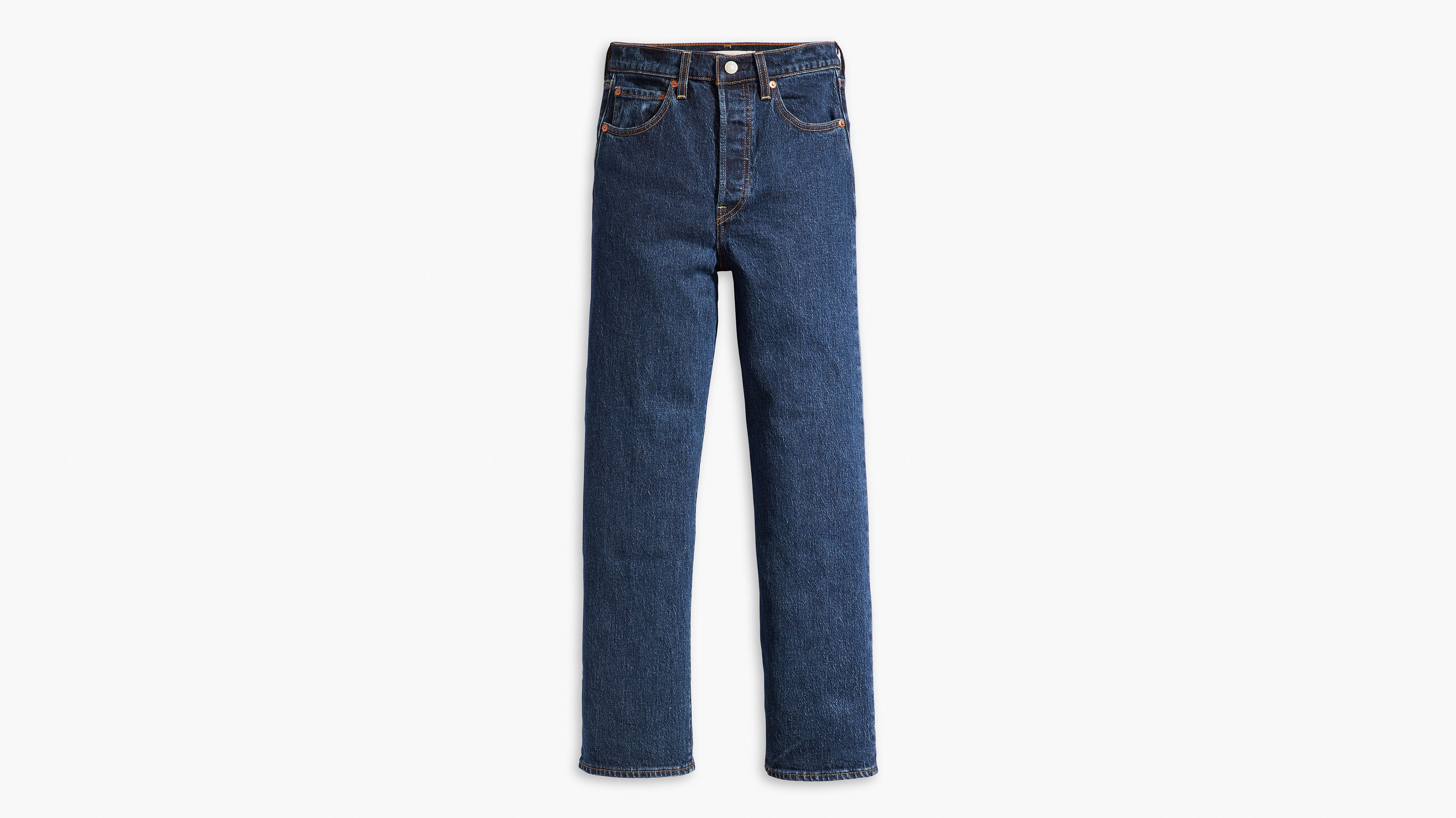 Jean Ribcage droit cheville - Salsa Dark Stone - Bleu