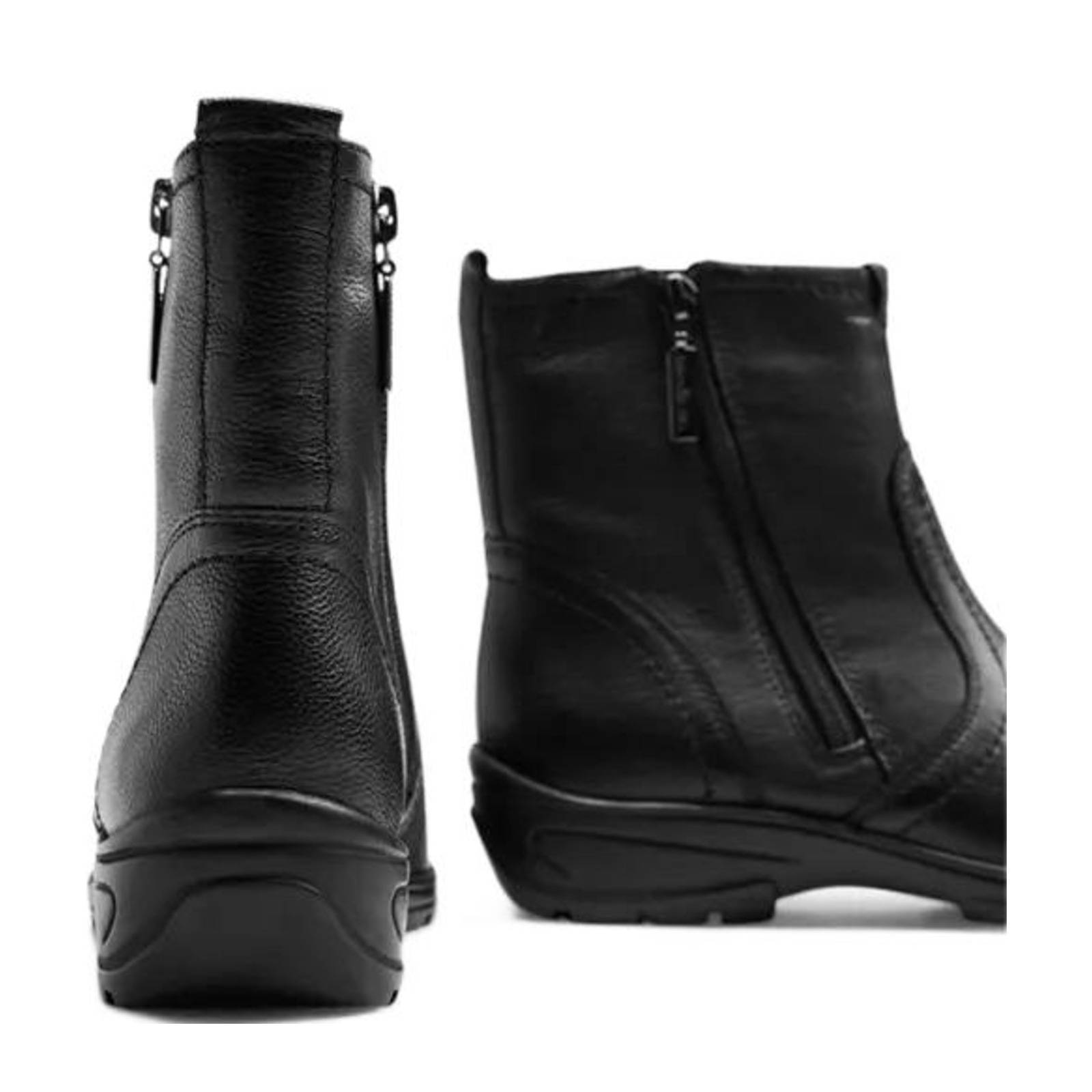Medicus leren enkelboots zwart