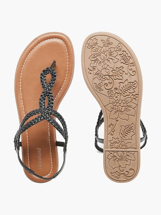 Graceland Sandalen-Zehentrenner Schwarz