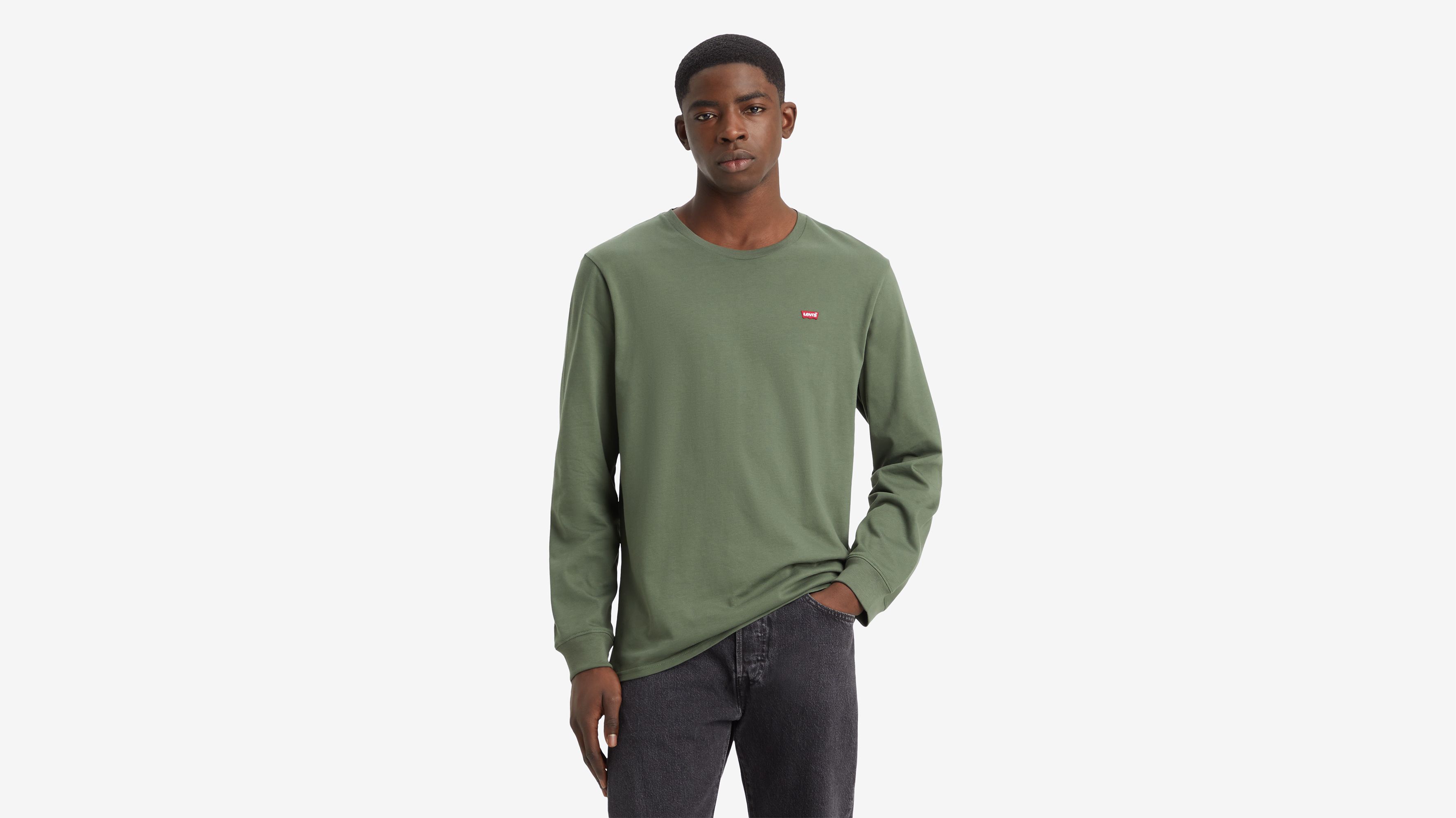T-shirt manche longue Housemark - Thyme - Vert