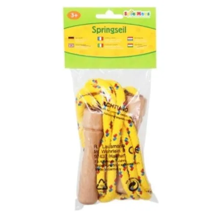 SpielMaus Springseil Holzgriff 250cm, sortiert