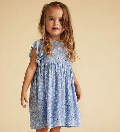 Creamie Kleid - Flower Crepe - Bel Air Blue