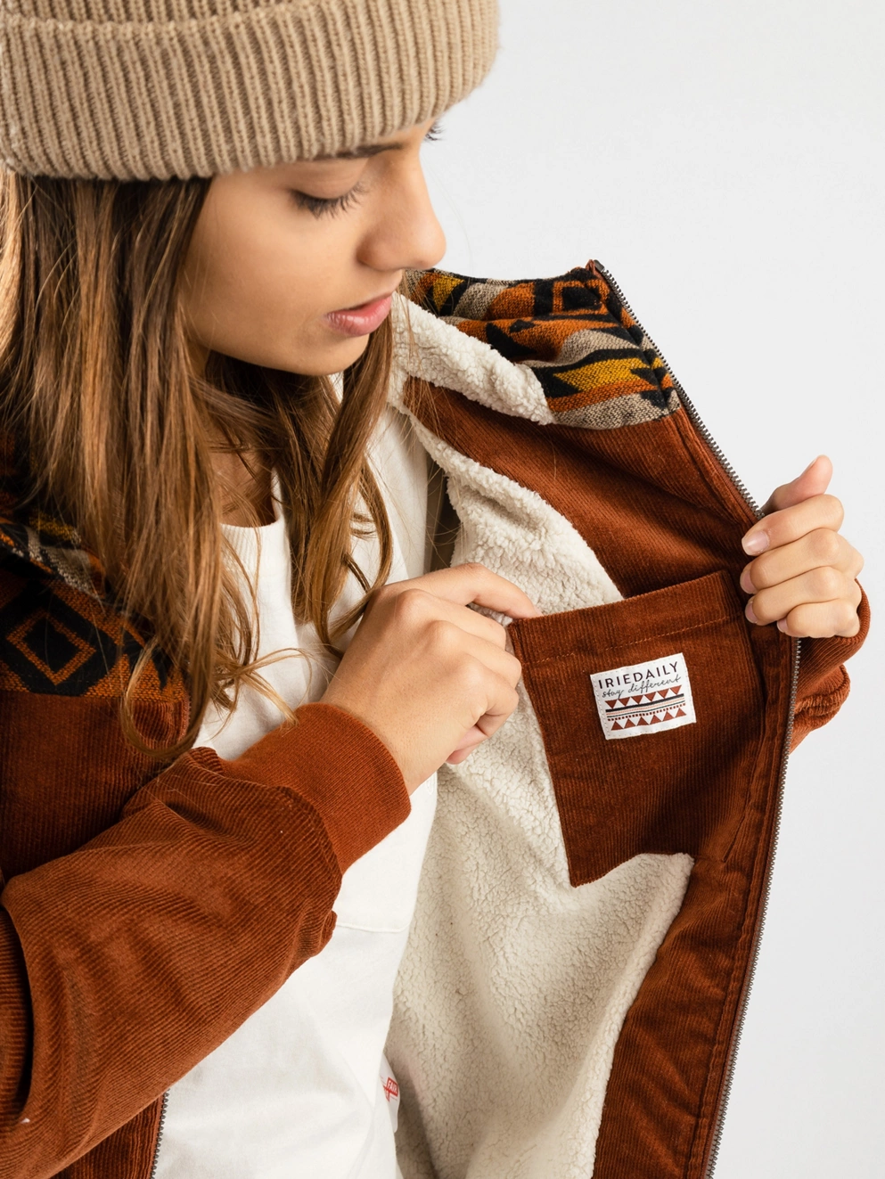 Iriedaily Indi Spice Jacket red brown