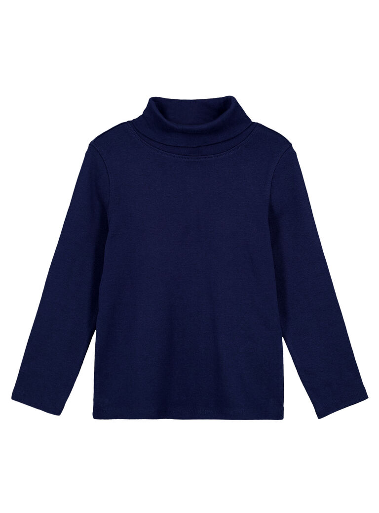 Sous pull en côtes Marine