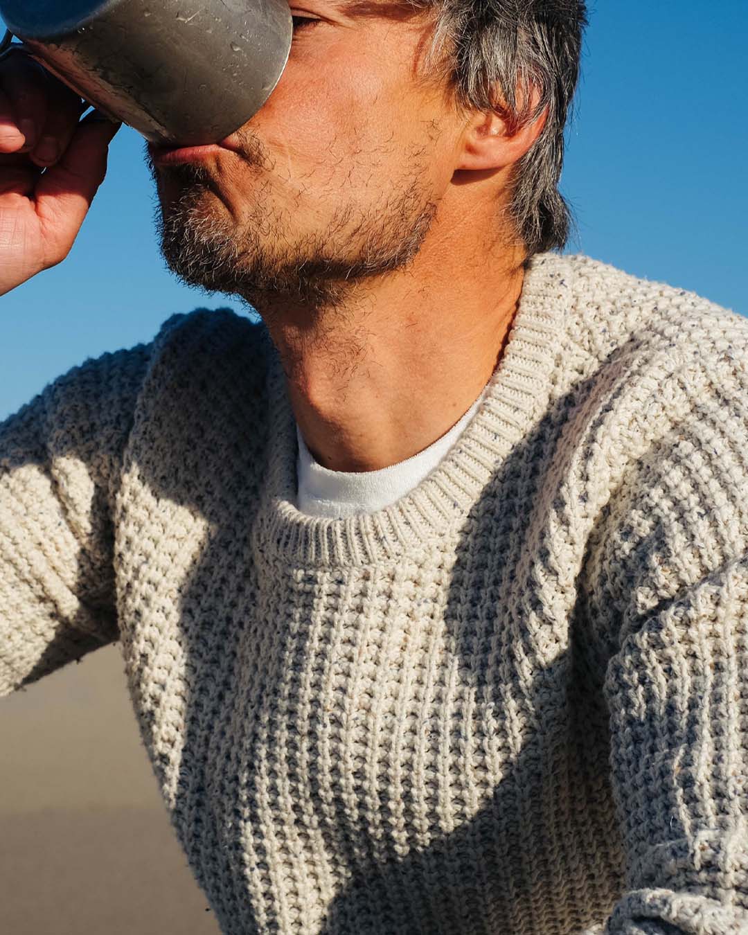 Amundsen Sports Field Sweater, Herre<br>Råtøff strikket genser i deilig materiale!