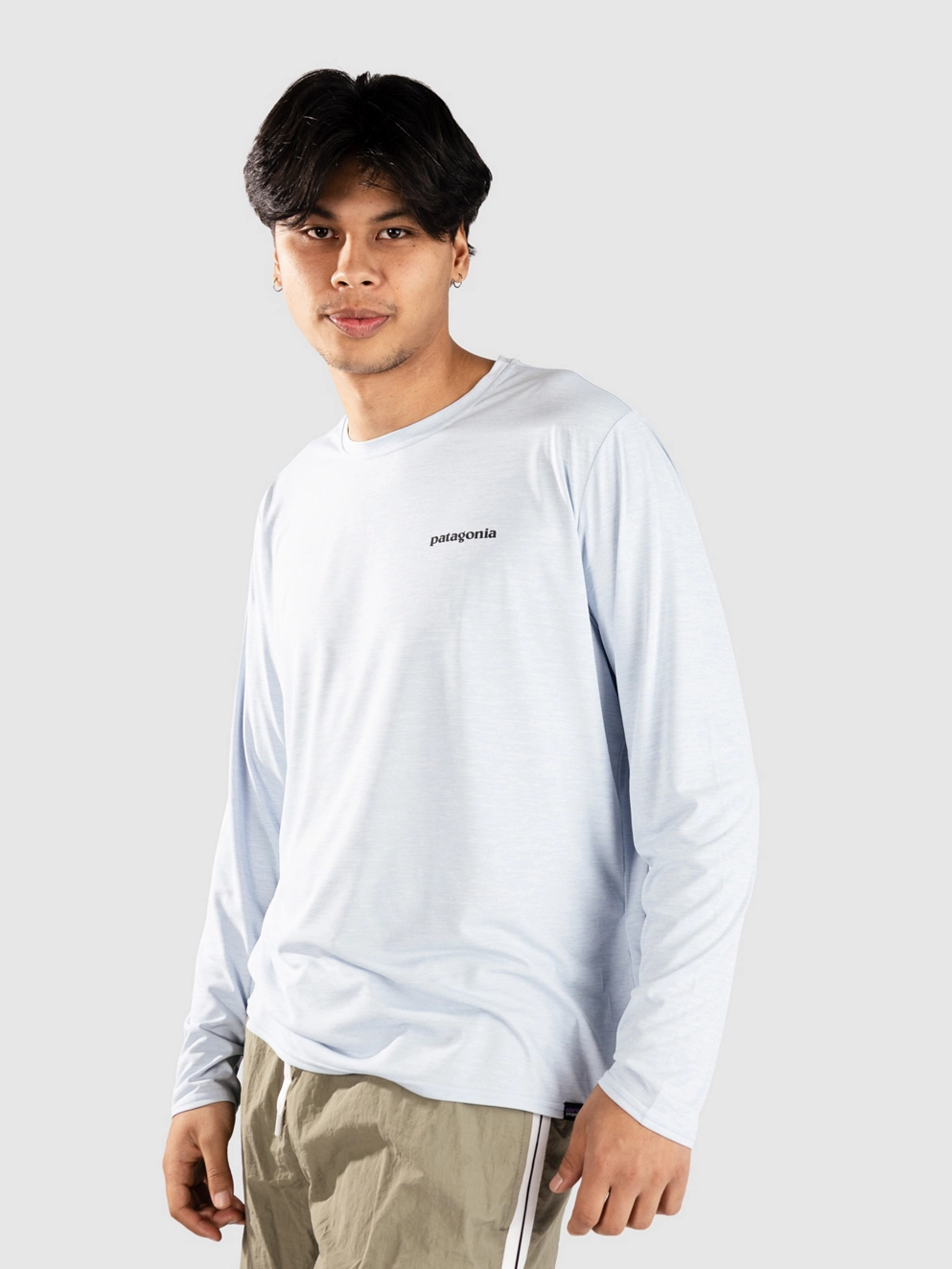 Patagonia Cap Cool Daily Graphic Longsleeve Lycra fleck blue