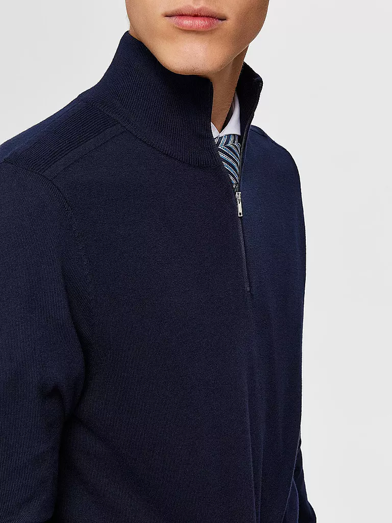 SELECTED Troyer Pullover SLHBERG blau