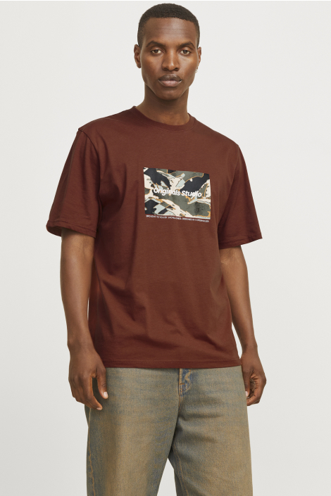 Jack & Jones bruine heren t-shirt