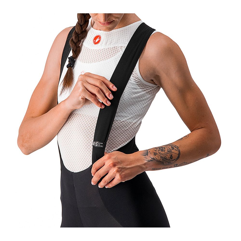 Castelli SORPASSO - Collant À bretelles Femme black/silver reflex
