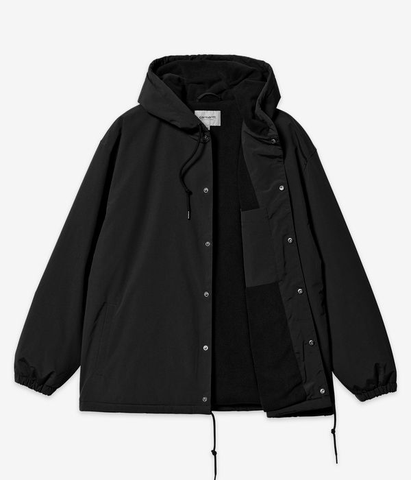 Carhartt WIP Hooded Coach Jacke (black white)