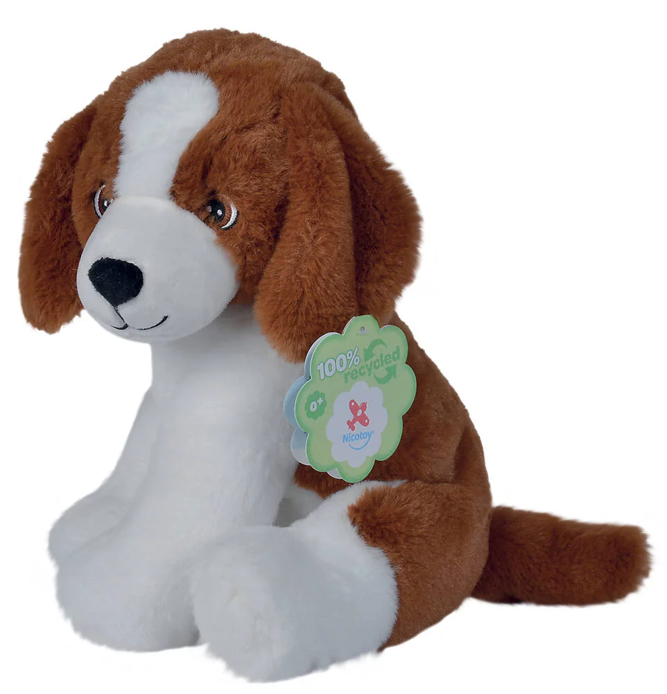 PELUCHE CHIEN 100 % - 28 CM