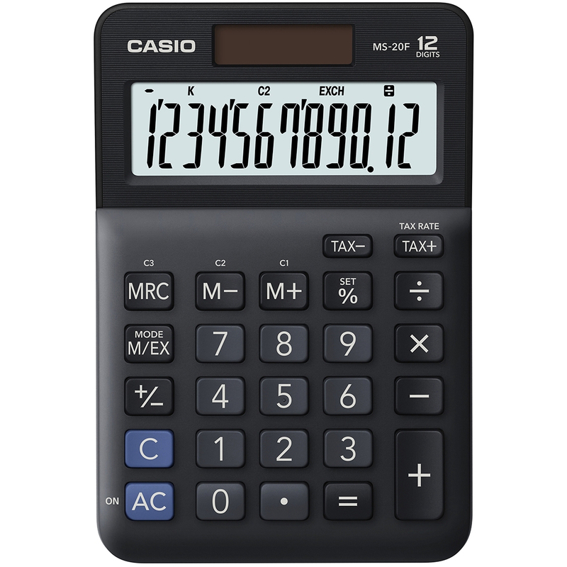 Casio Tischrechner MS-20F, schwarz