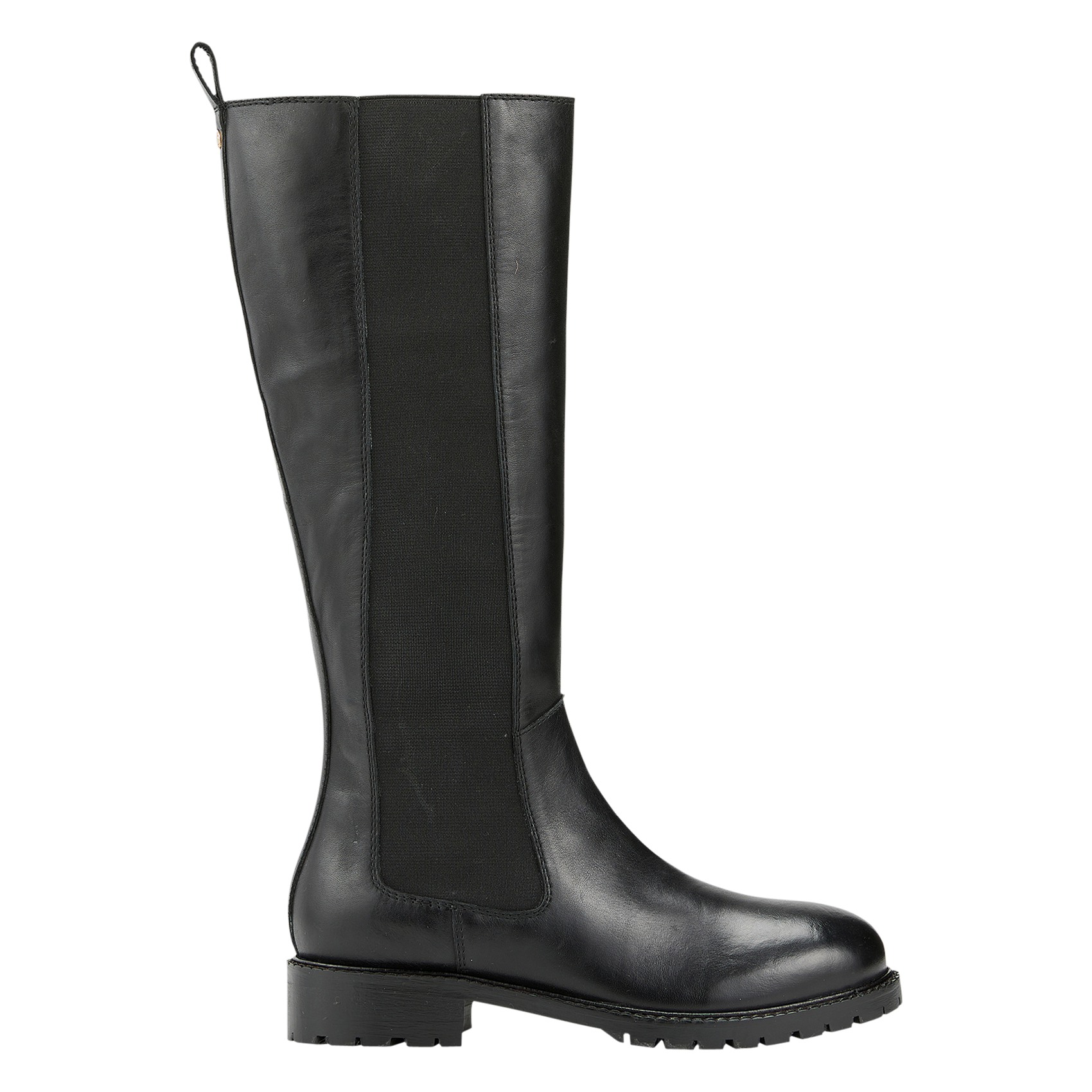 DALINA - Bottes plates en cuir| Noir