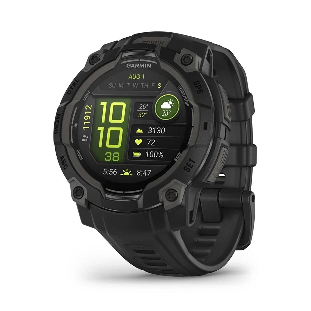 Garmin Instinct 3 Sportuhr 45 mm, AMOLED Schwarz