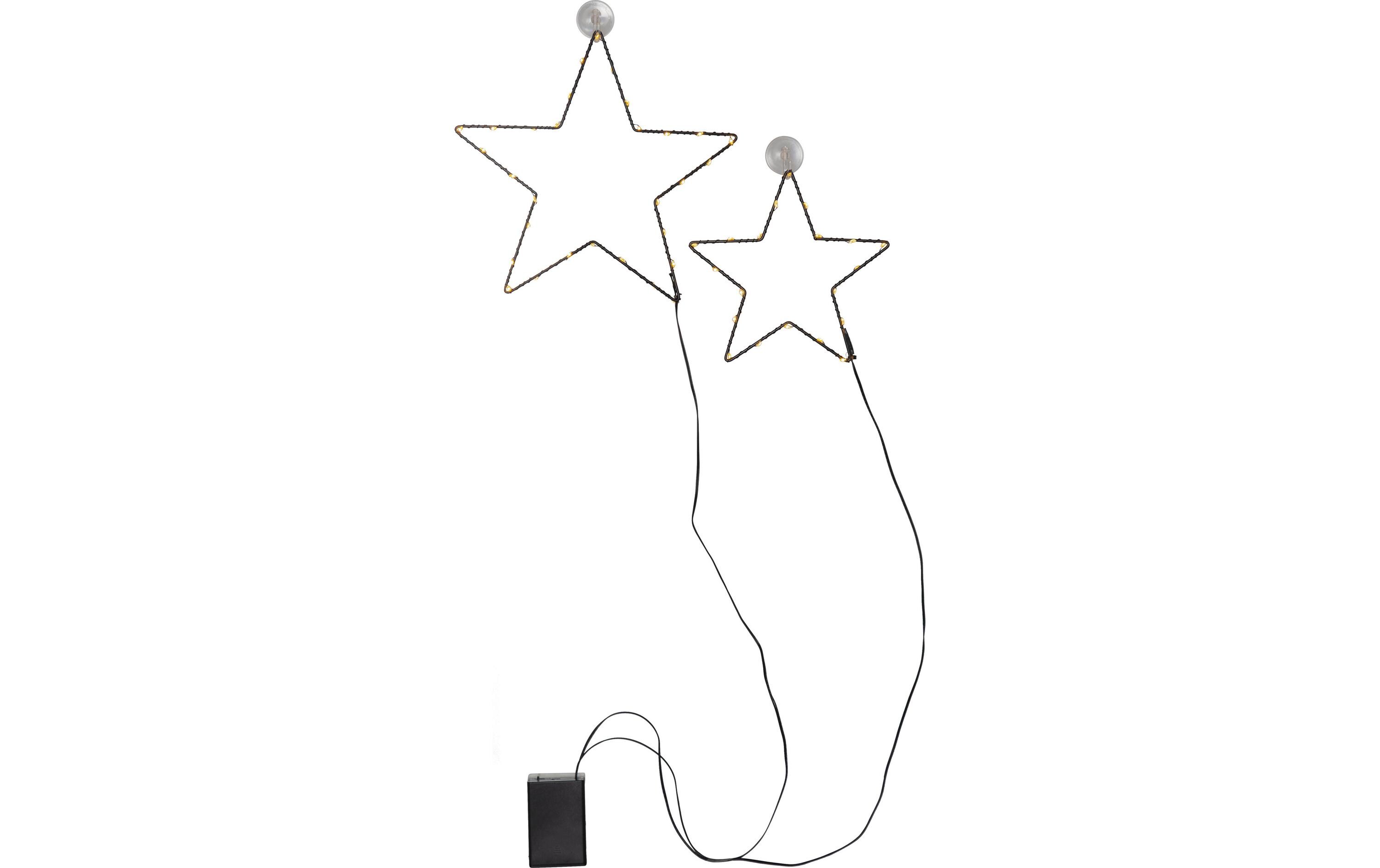Fensterhänger Stella, 50 LED, SchwarzLED Fensterdekoration Stern