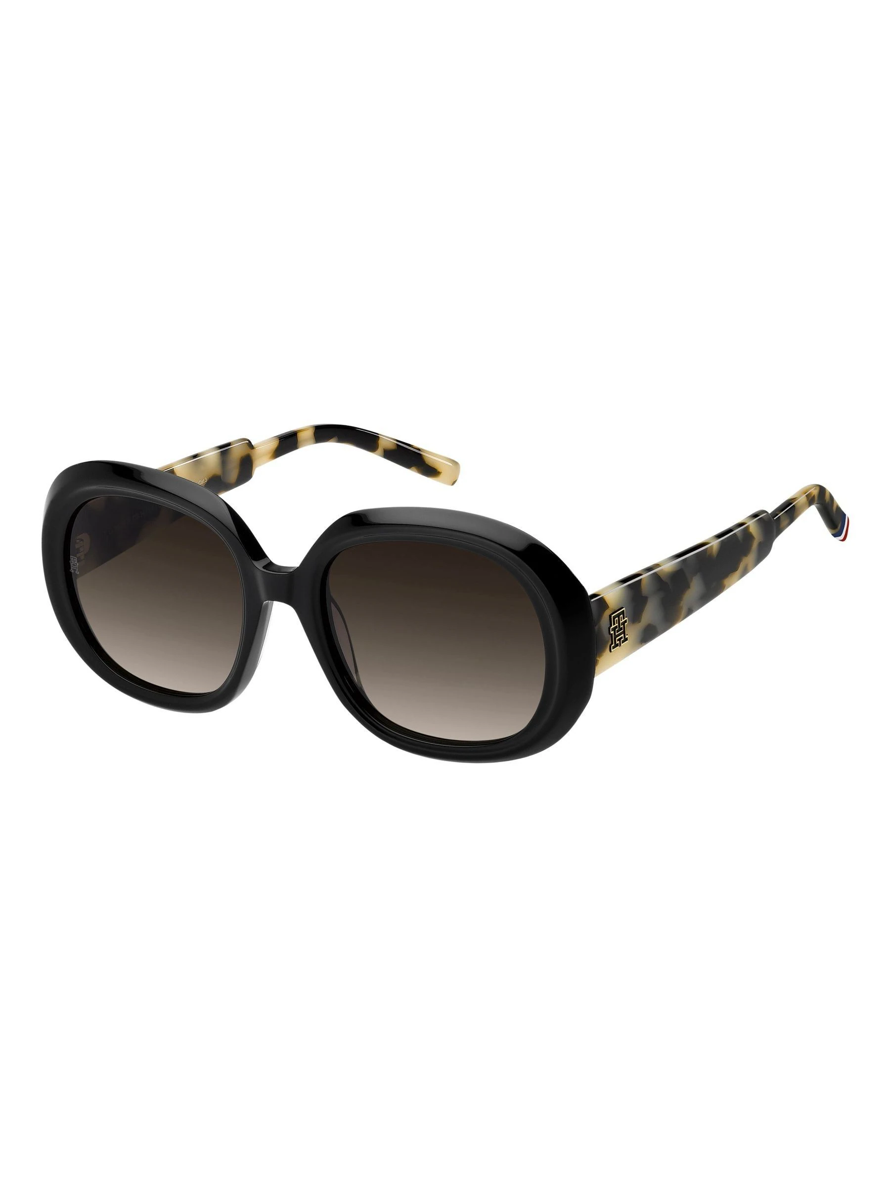 Tommy Hilfiger Round Sunglasses in Black and Havana
