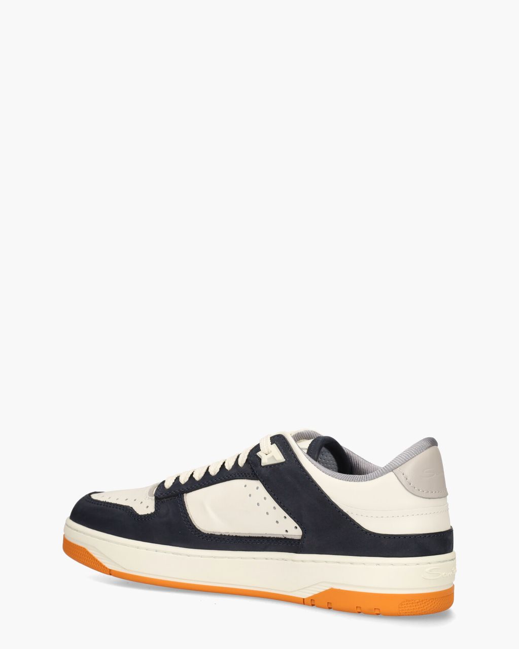 Santoni 21865 Off-White/Donkerblauw Herensneakers